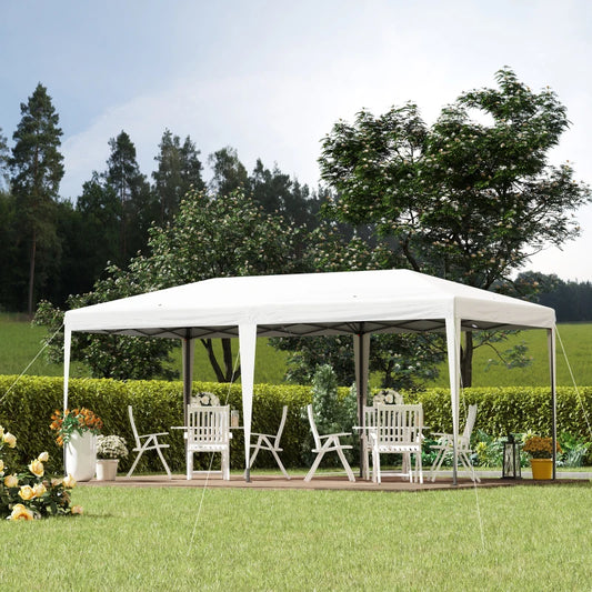 10' x 19' Outdoor Pop Up Party Tent Garden Easy Set Up Gazebo Canopy Market Event Sunshade