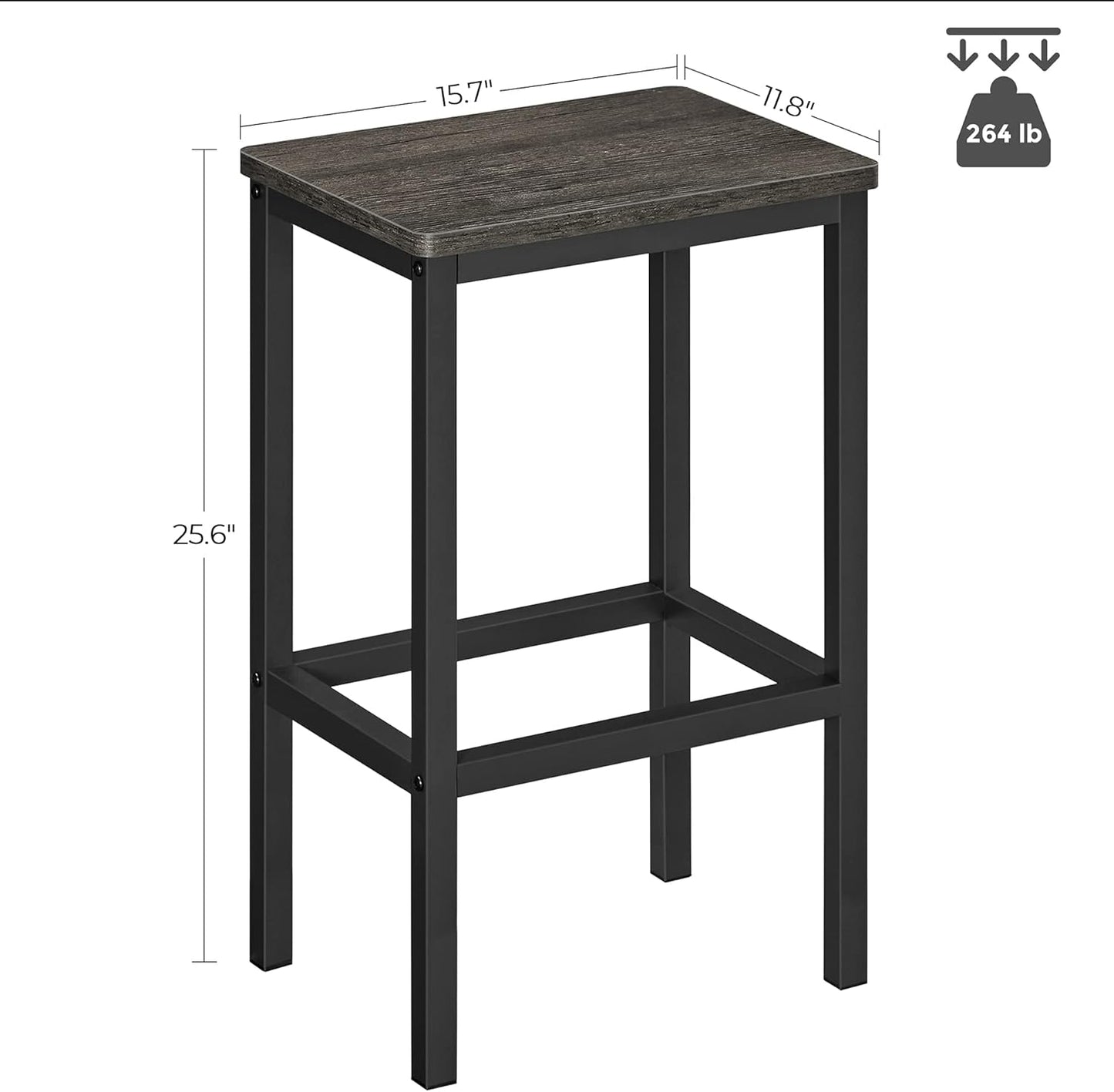 High Dining Table set for 2, 2 Counter Barstools and 1 High Table