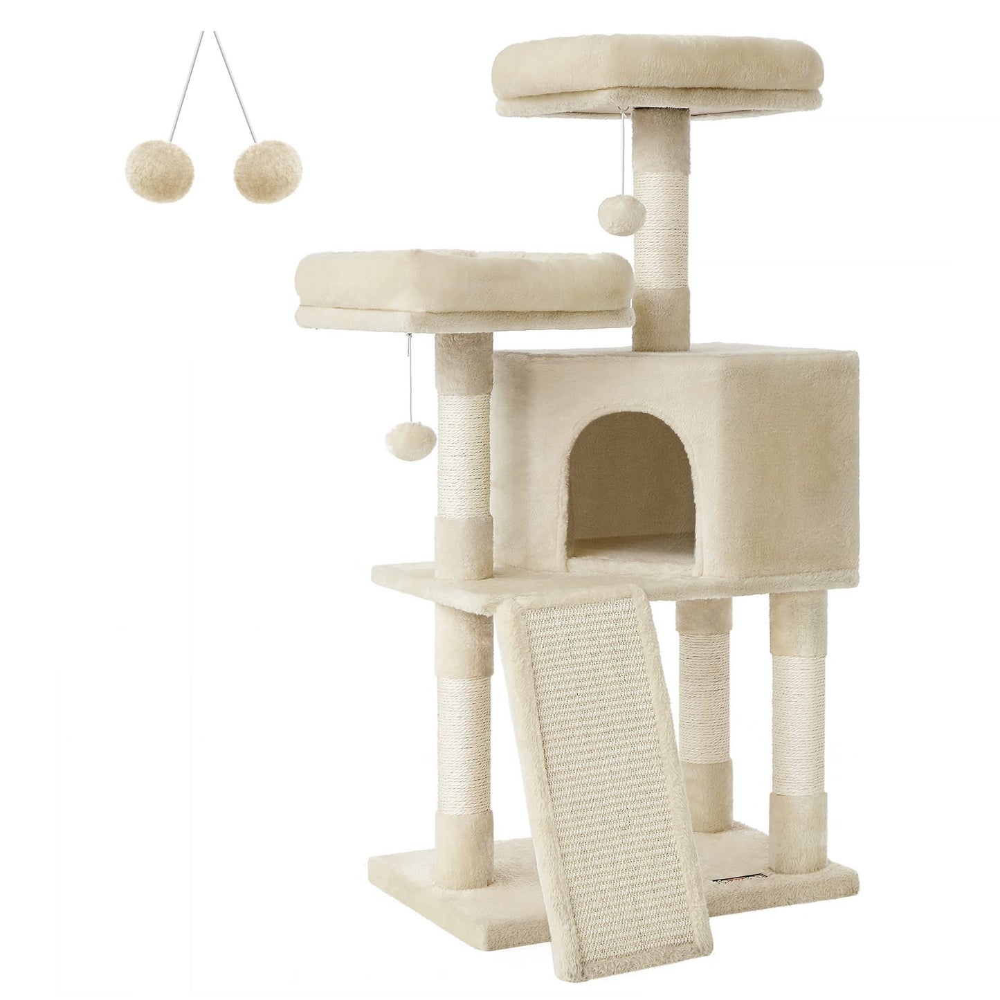 Cat Tree 2 Perches 2 Caves