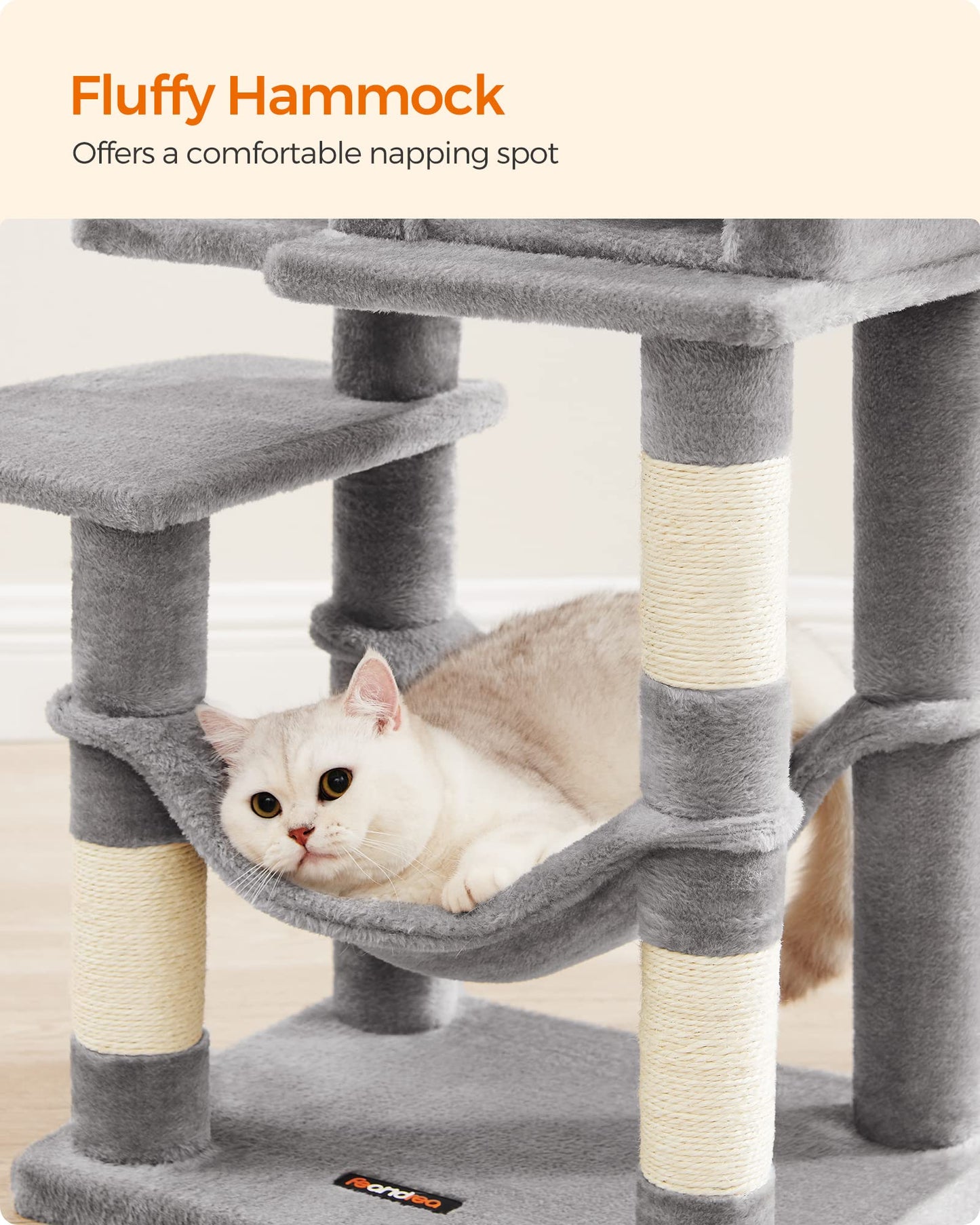 Cat Tree 2 Perches 2 Caves