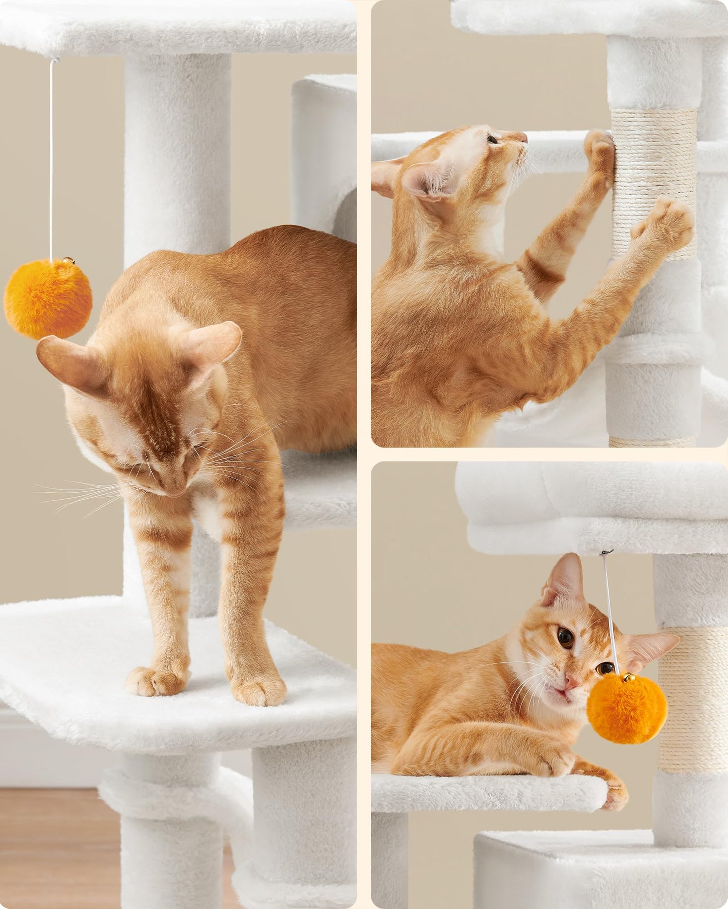 Cat Tree 2 Perches 2 Caves