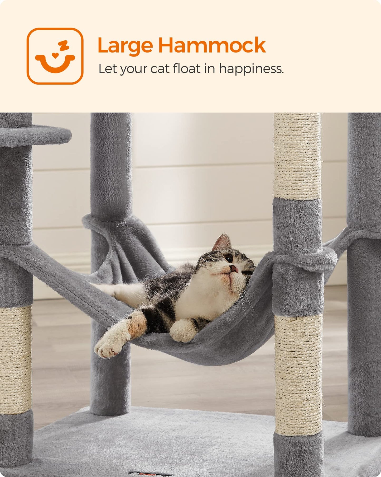 Cat Tree 2 Perches 2 Caves