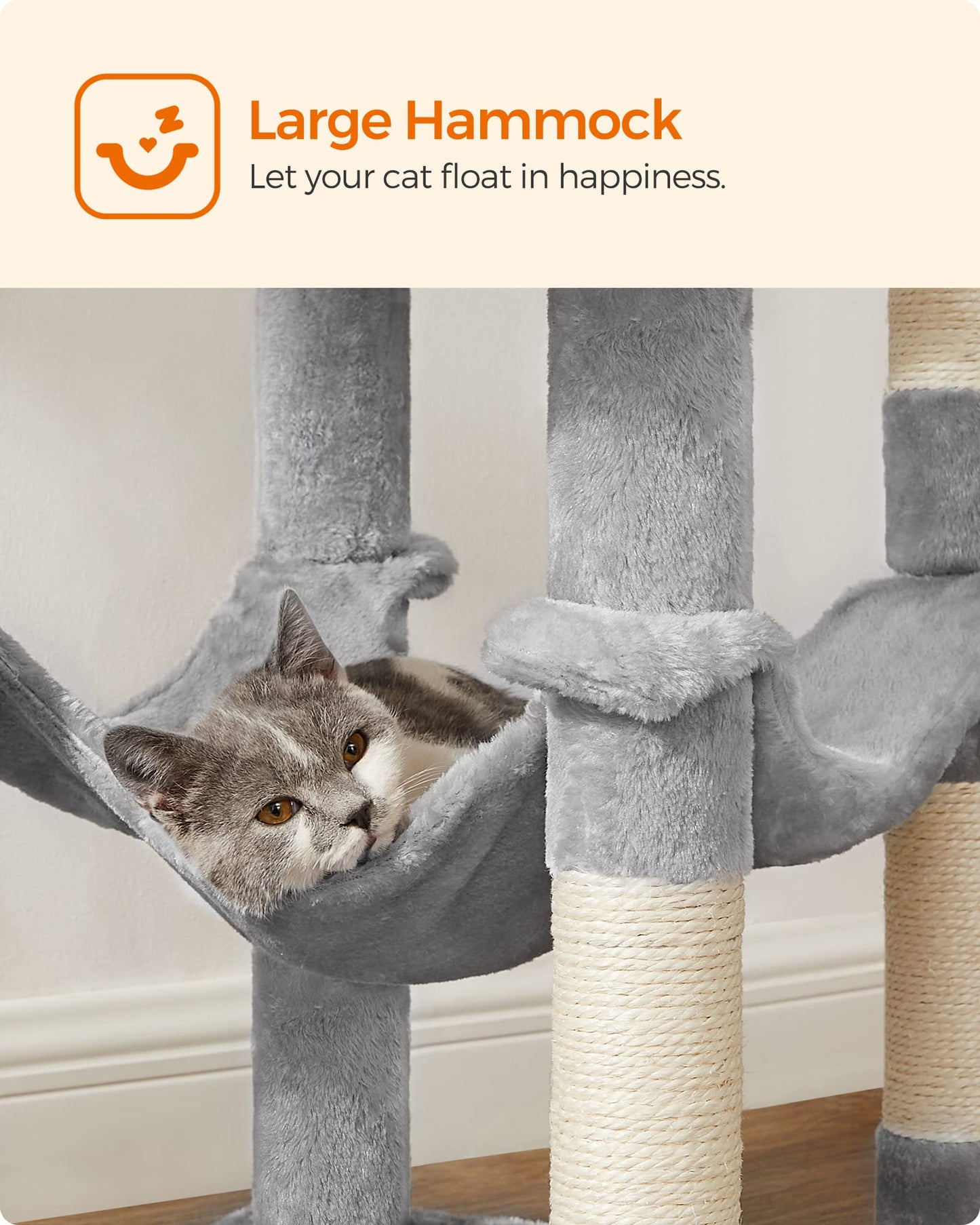 Cat Tree 2 Perches 2 Caves