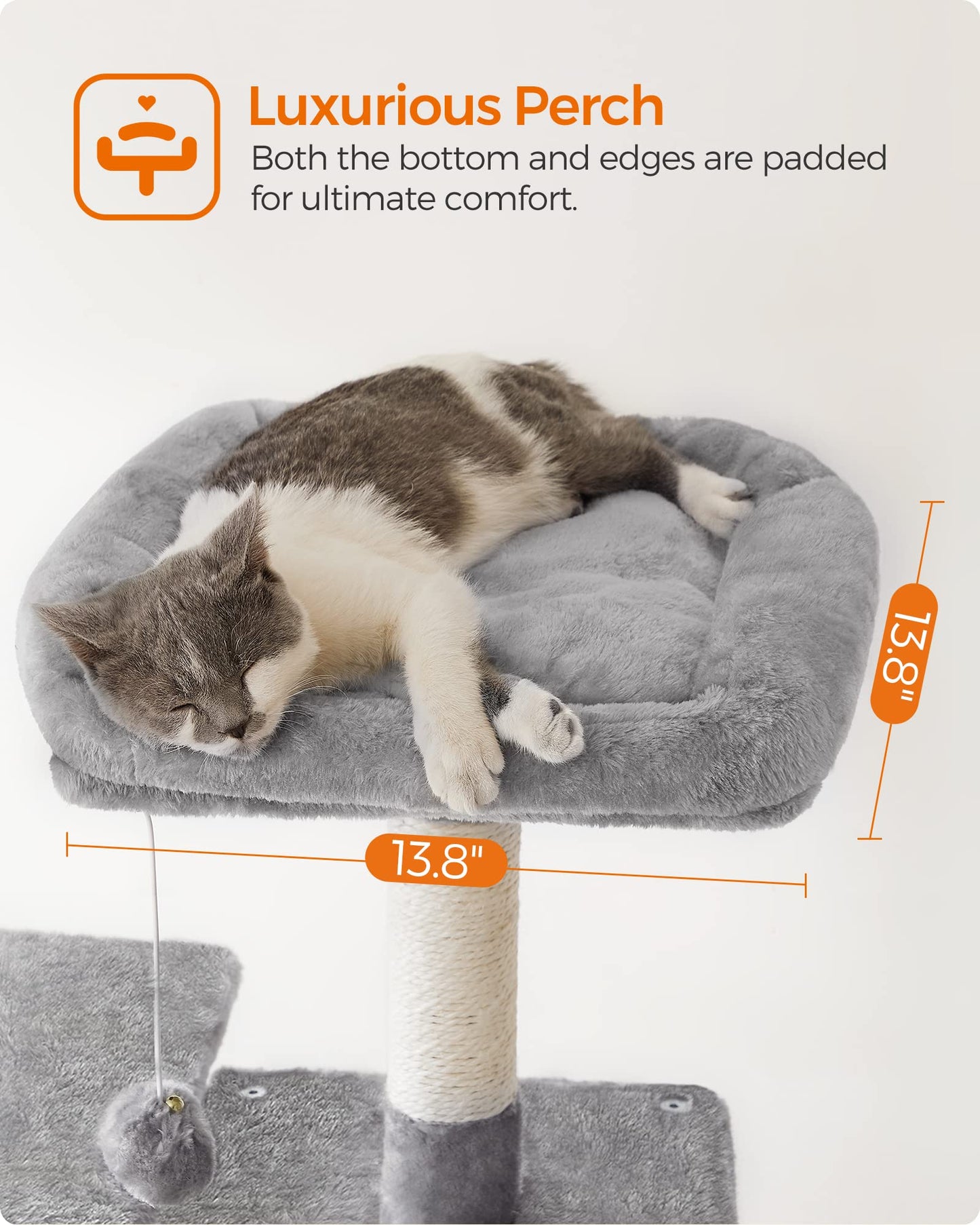 Cat Tree 2 Perches 2 Caves