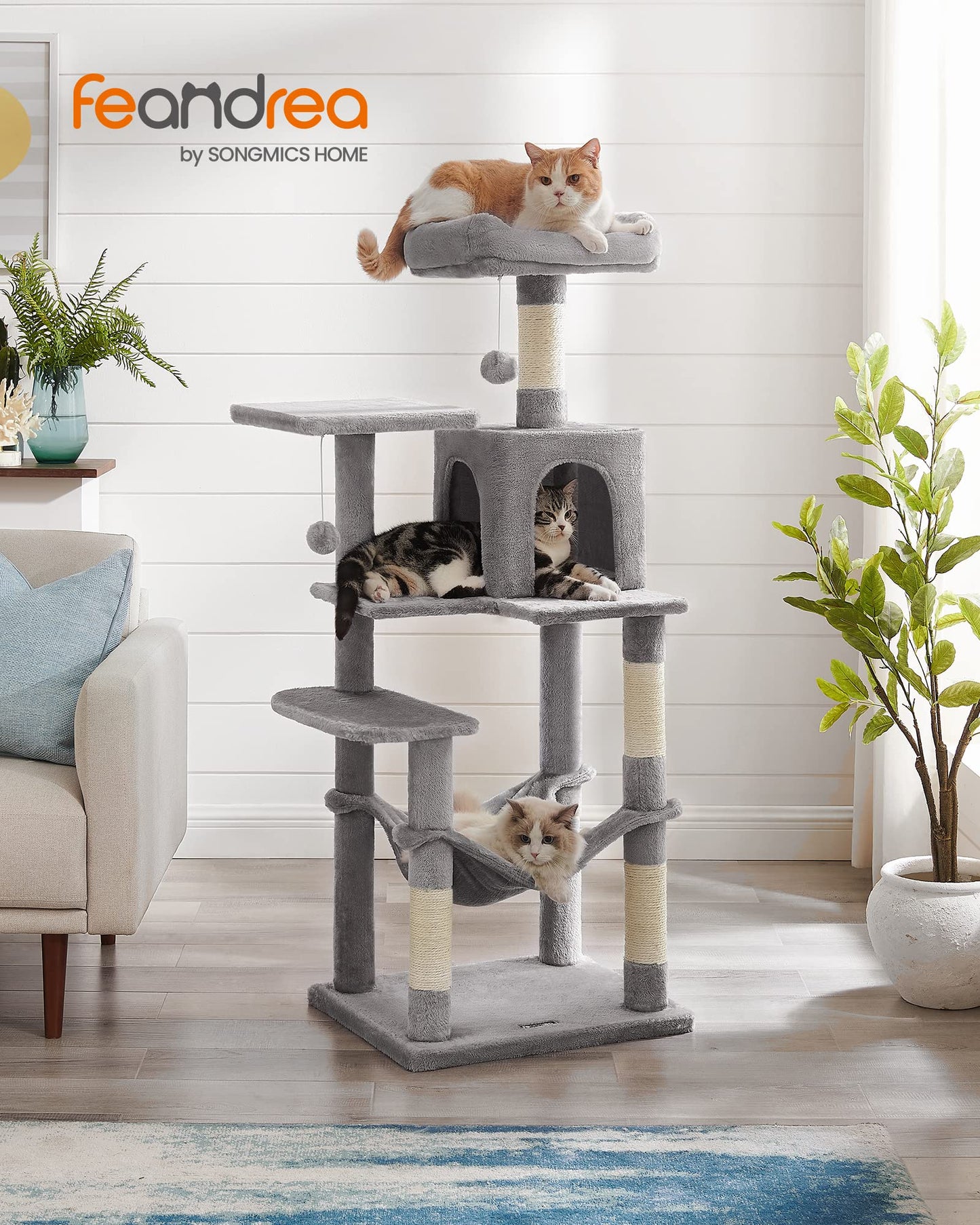 Cat Tree 2 Perches 2 Caves