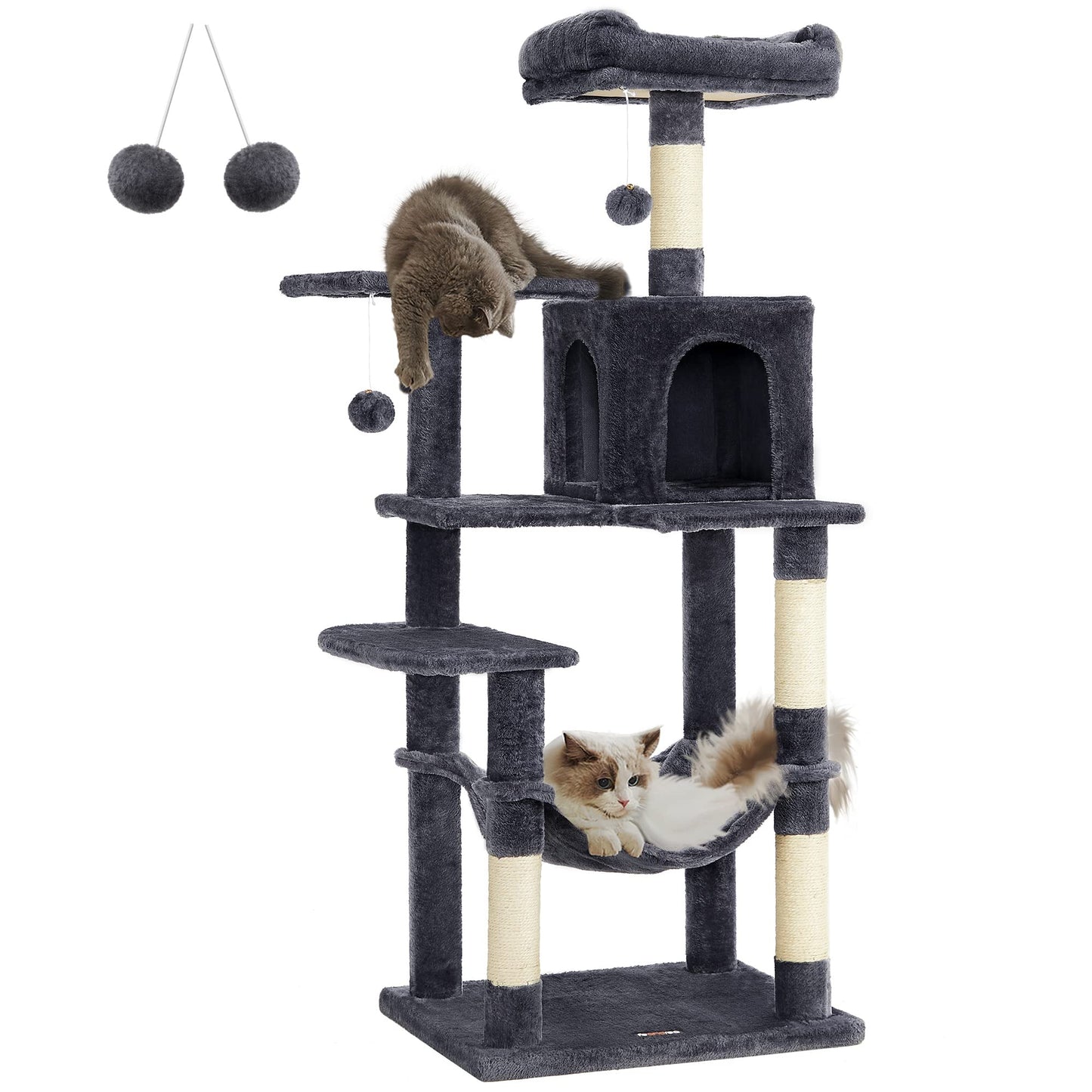 Cat Tree 2 Perches 2 Caves