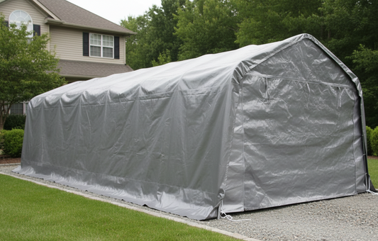 11x20 ft Gazebo Car Shelter/ Carport with zipper door, for car parking