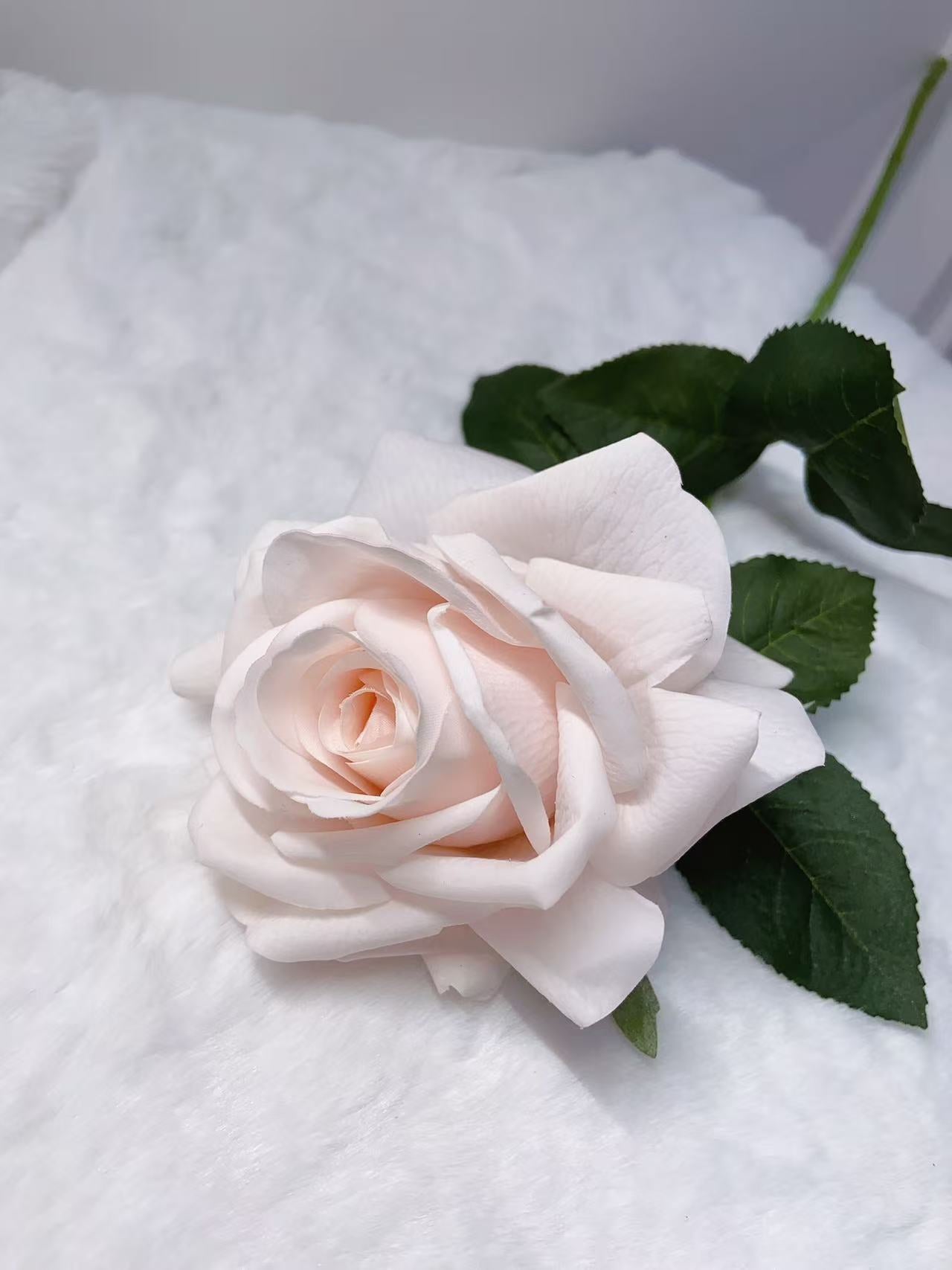 Rose Artifical Flowers With Realistic Texture (with 1 Head)