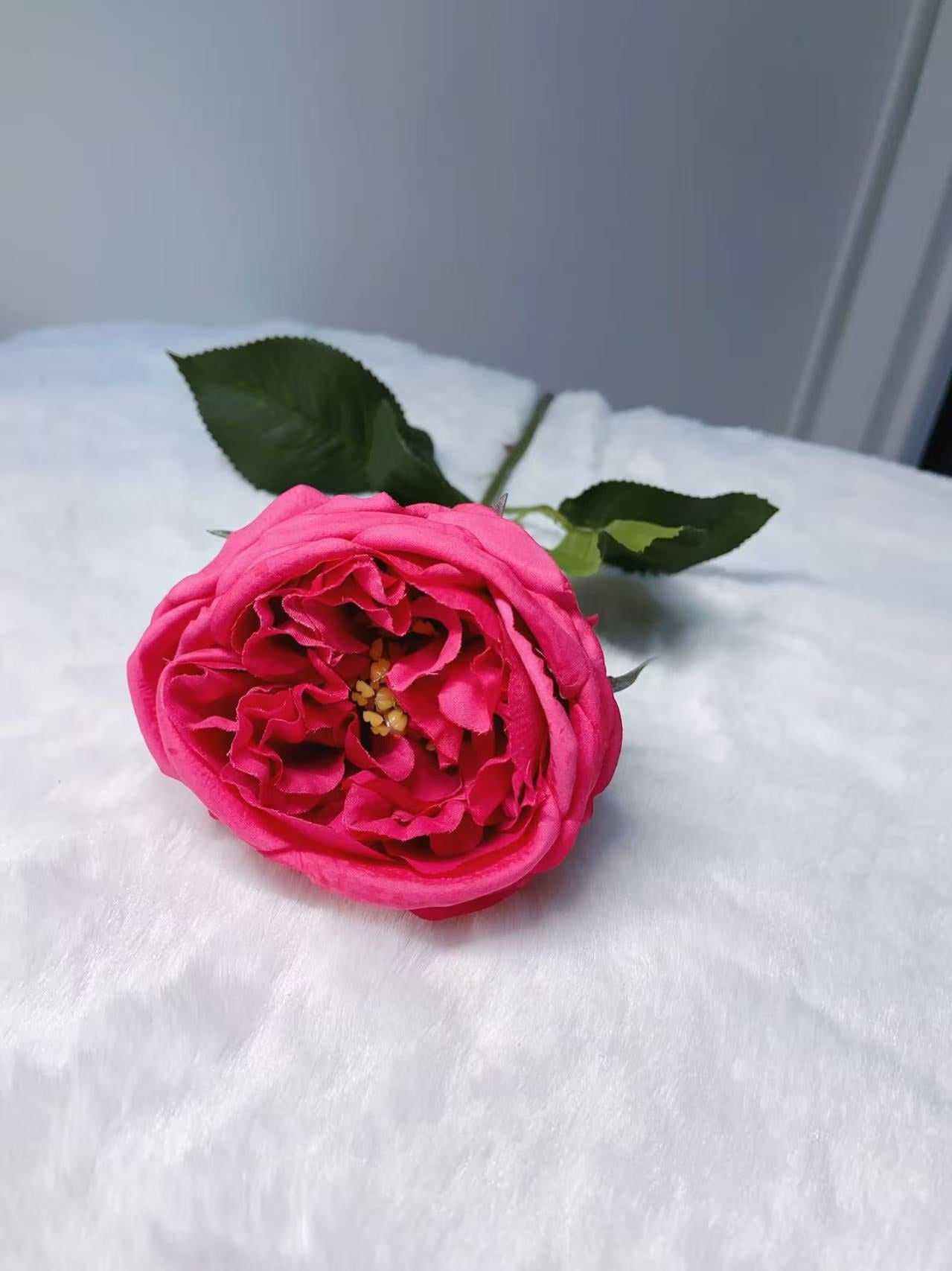 Rose Artifical Flowers With Realistic Texture (with 1 Head)