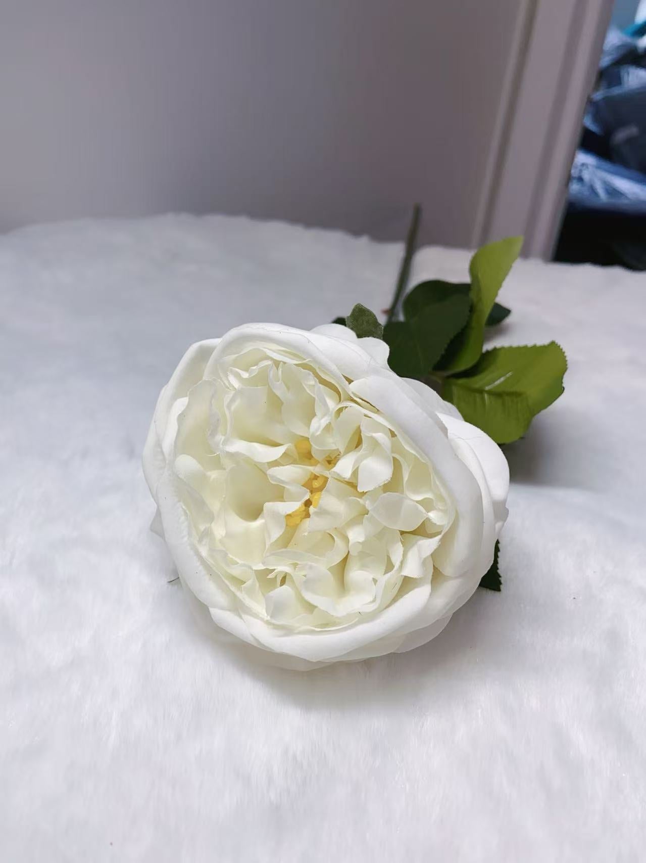 Rose Artifical Flowers With Realistic Texture (with 1 Head)