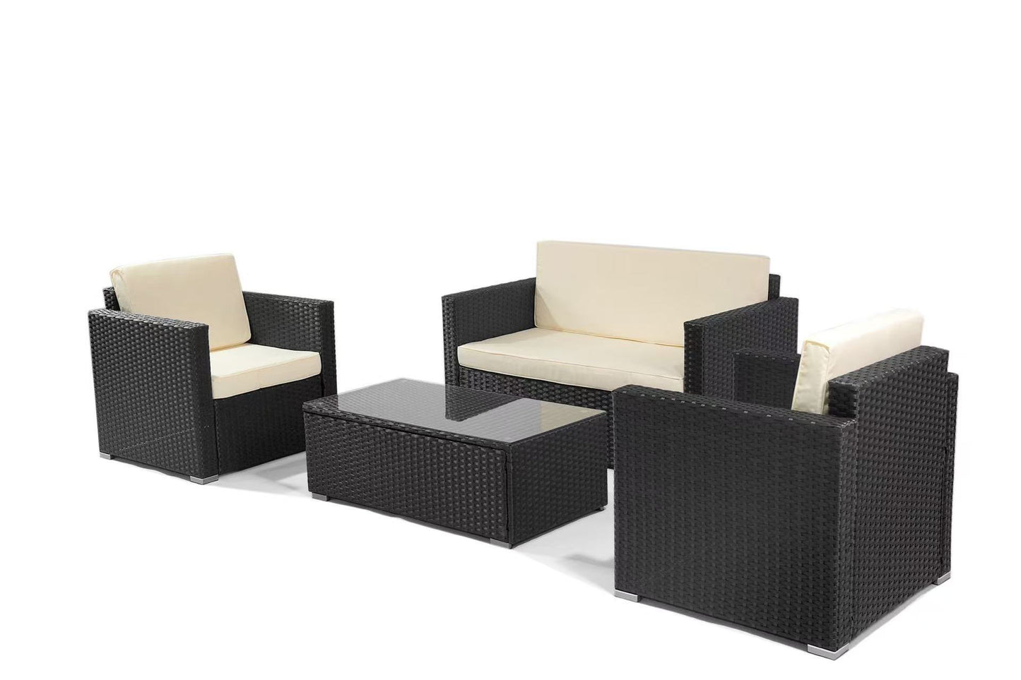 4-Piece Patio Wicker Sofa Set