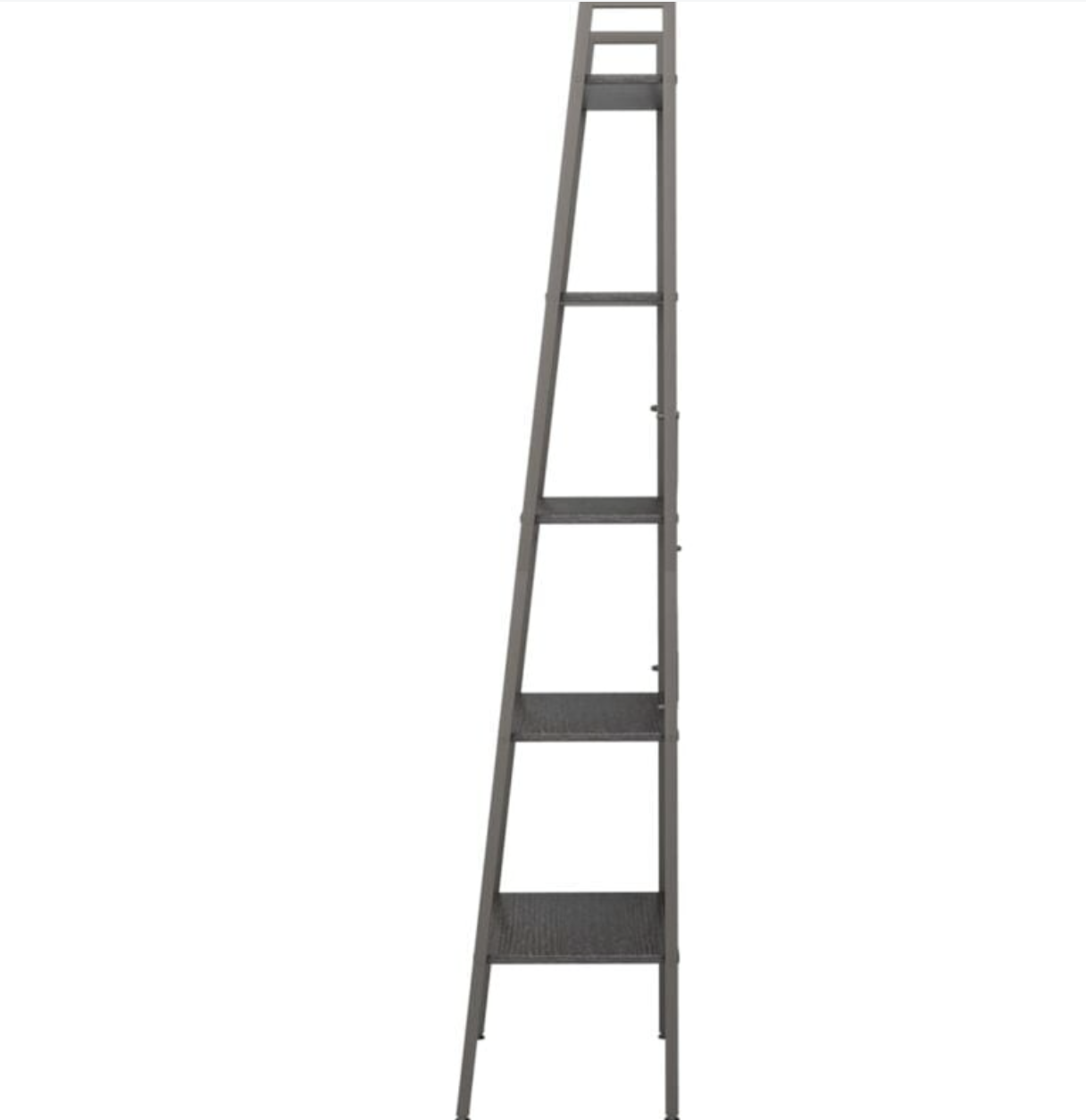 5-tier black shelving unit
