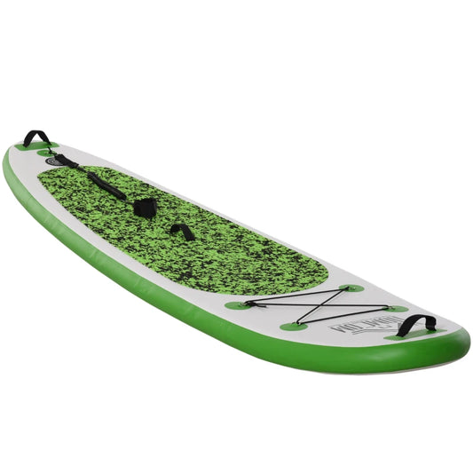 Inflatable Paddle Board, 120''×30"×4" Stand Up Paddle Board Lightweight & Foldable w/ ISUP Accessories & Carry Bag, Aluminum Paddle, Fix Set, Air Pump, Leash