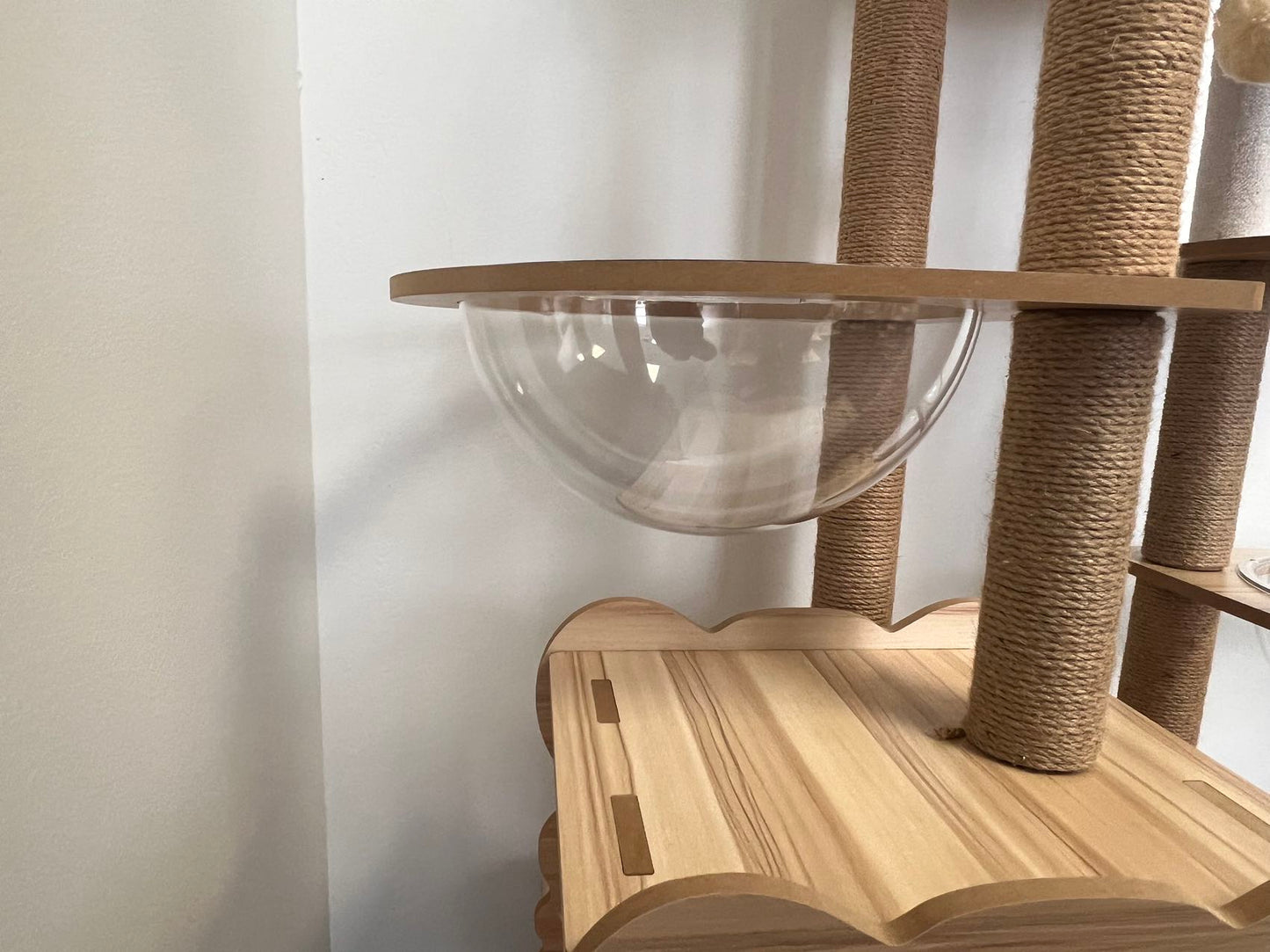 MMW Cat Tree Cat Climbing Frame, Integrated Double Space Capsule, Double Cat Litter, Multi-Storey Cat Villa Cat Tree, Cat Tower