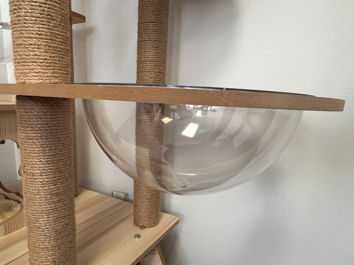 MMW Cat Tree Cat Climbing Frame, Integrated Double Space Capsule, Double Cat Litter, Multi-Storey Cat Villa Cat Tree, Cat Tower