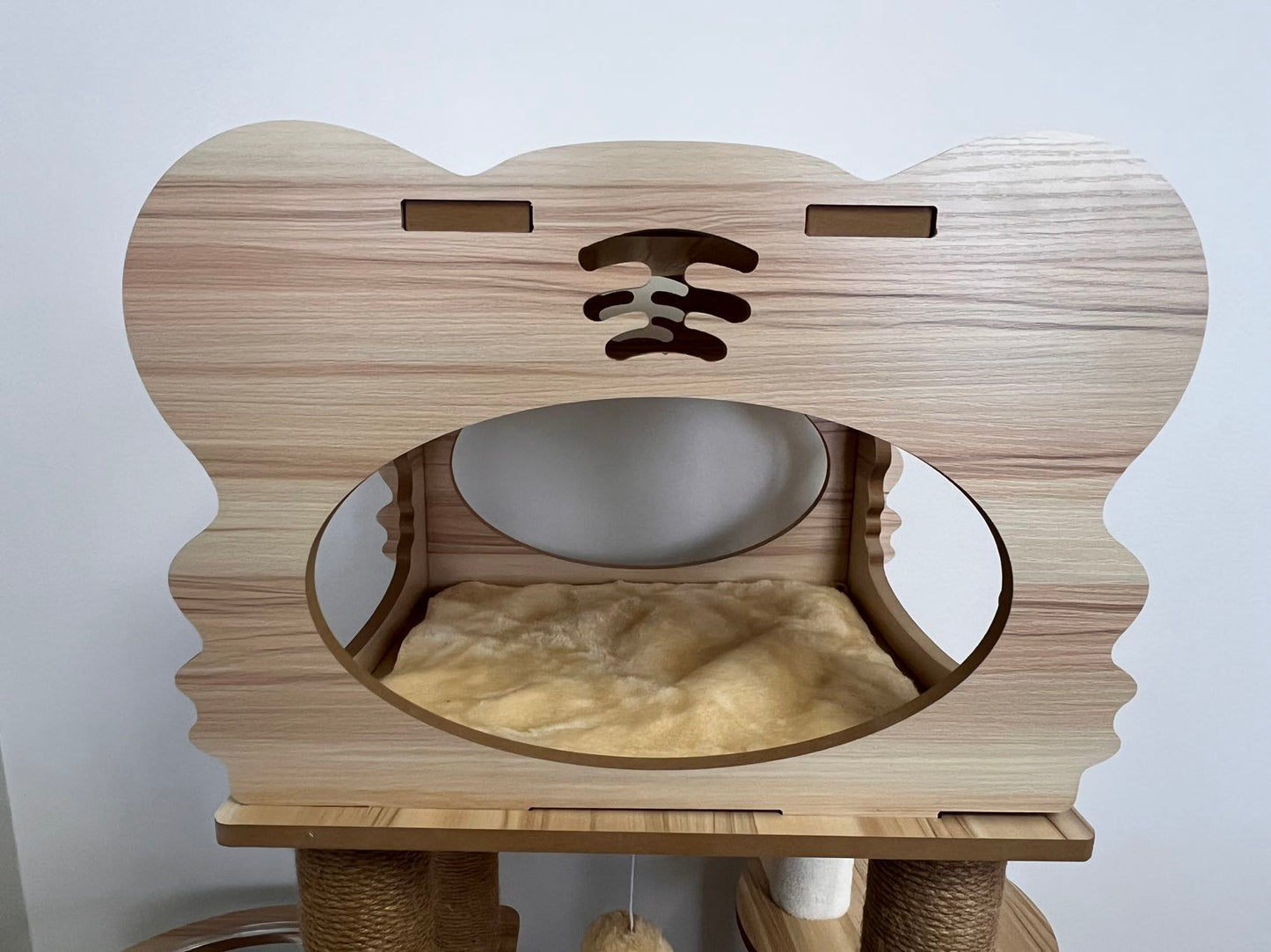 MMW Cat Tree Cat Climbing Frame, Integrated Double Space Capsule, Double Cat Litter, Multi-Storey Cat Villa Cat Tree, Cat Tower