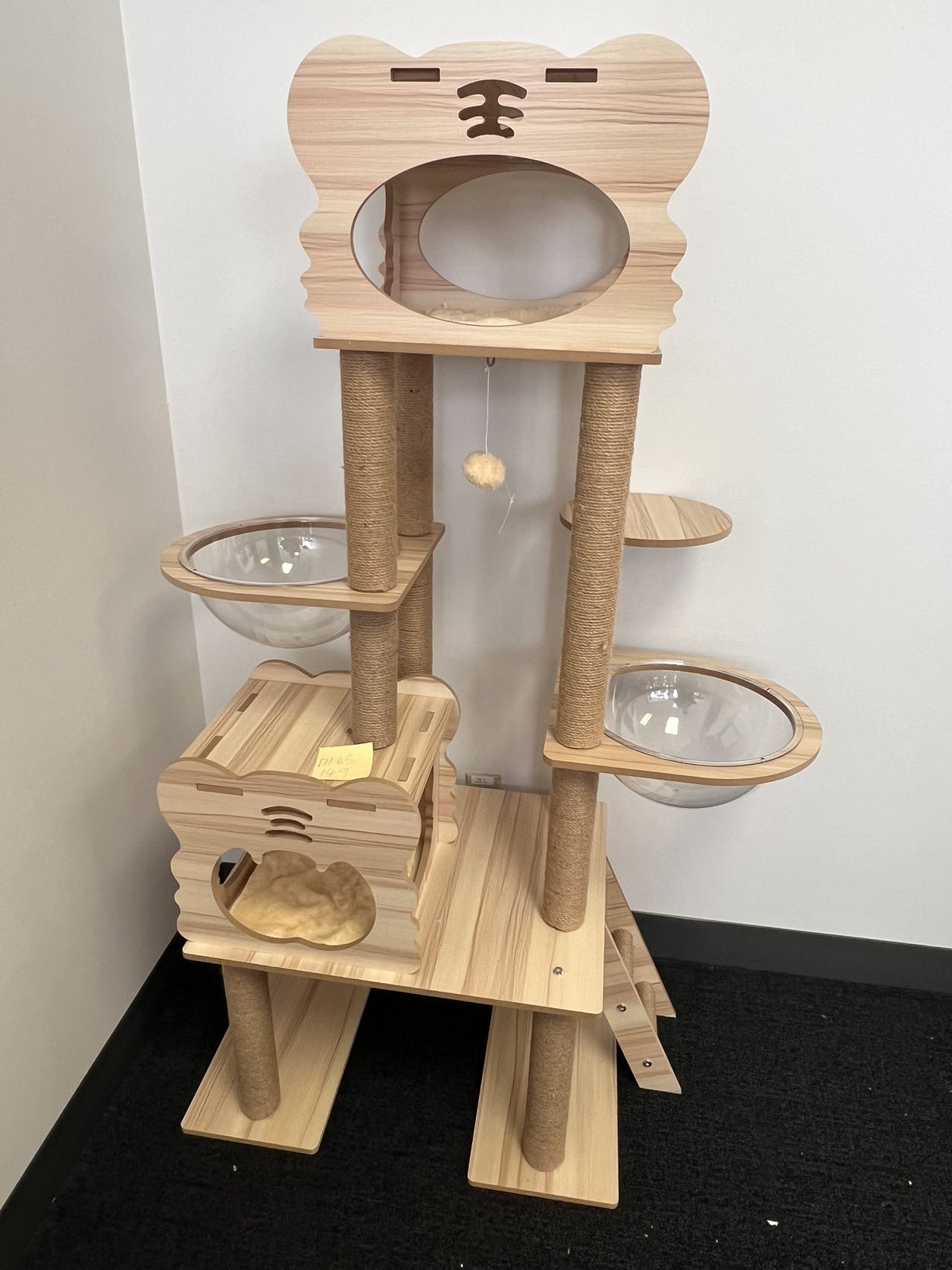 MMW Cat Tree Cat Climbing Frame, Integrated Double Space Capsule, Double Cat Litter, Multi-Storey Cat Villa Cat Tree, Cat Tower