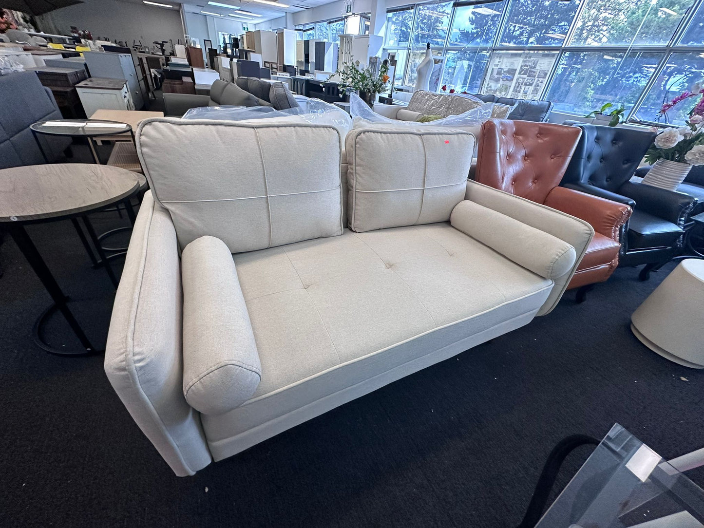 56" 2-seater sofa, Love seat (Beige)