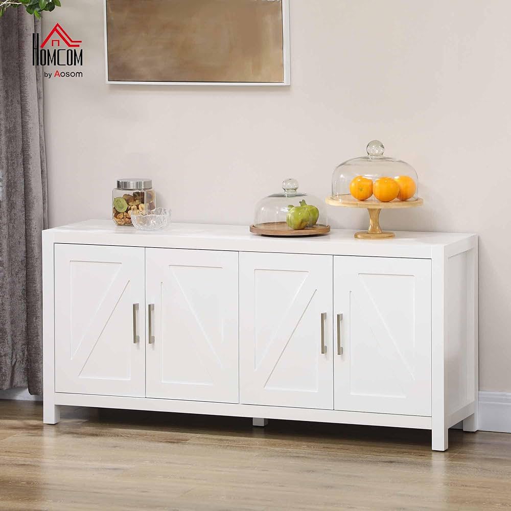 White Farmhouse TV Stand / Storage Cabinet