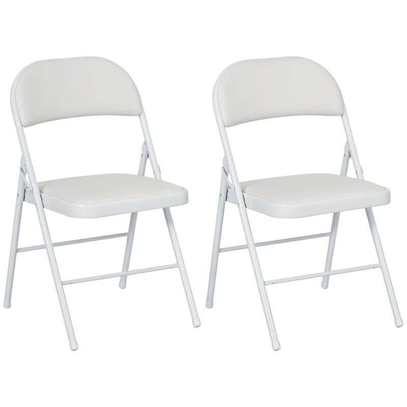 Padded Folding Chairs with Padded Seat