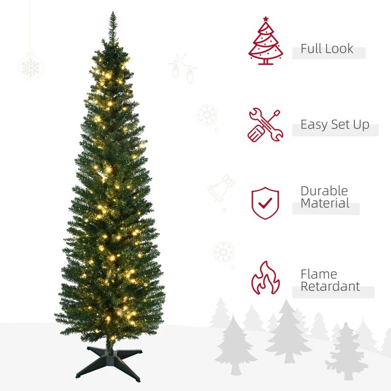 6 FT Chritmas tree with Led