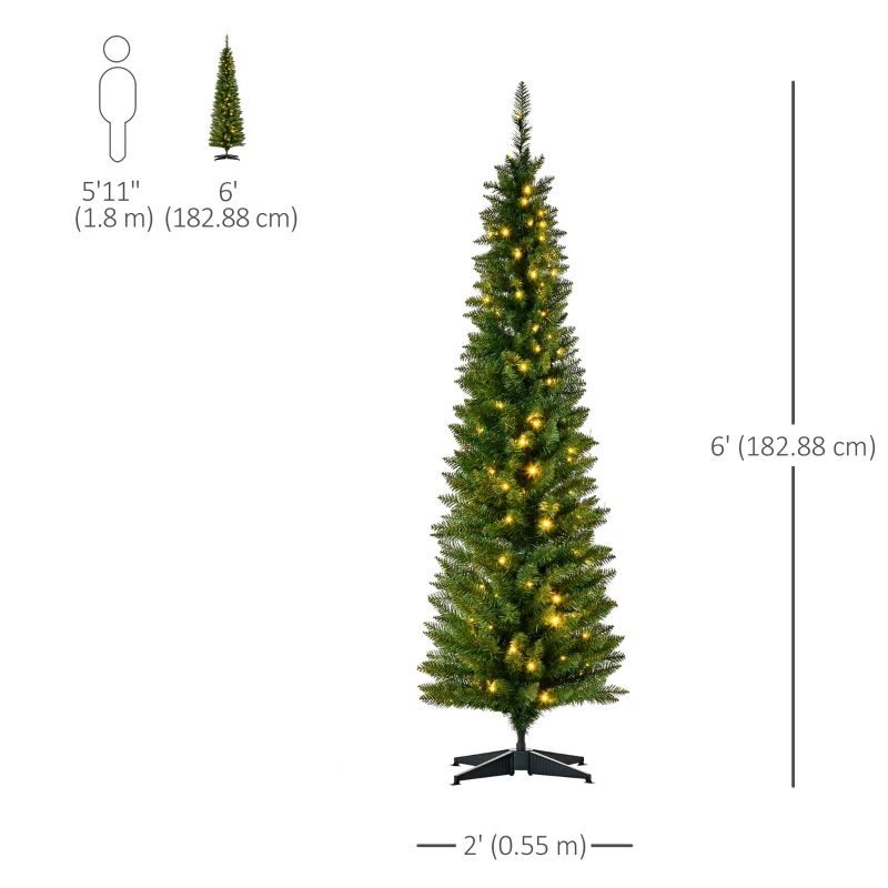 6 FT Chritmas tree with Led