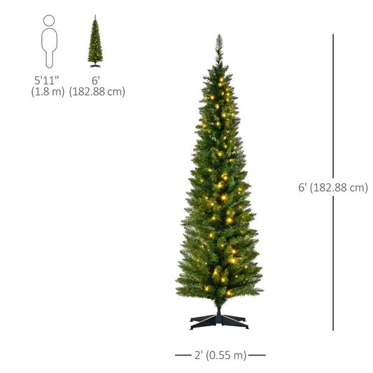 6 FT Chritmas tree with Led