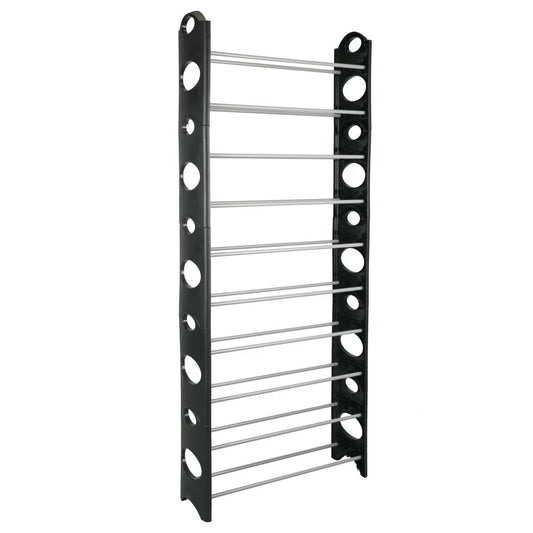 10-Tier Space-Saving Shoe Rack Organizer – Slim Vertical Storage Tower for Closets, Entryways, and Dorms (Holds 30 Pairs)