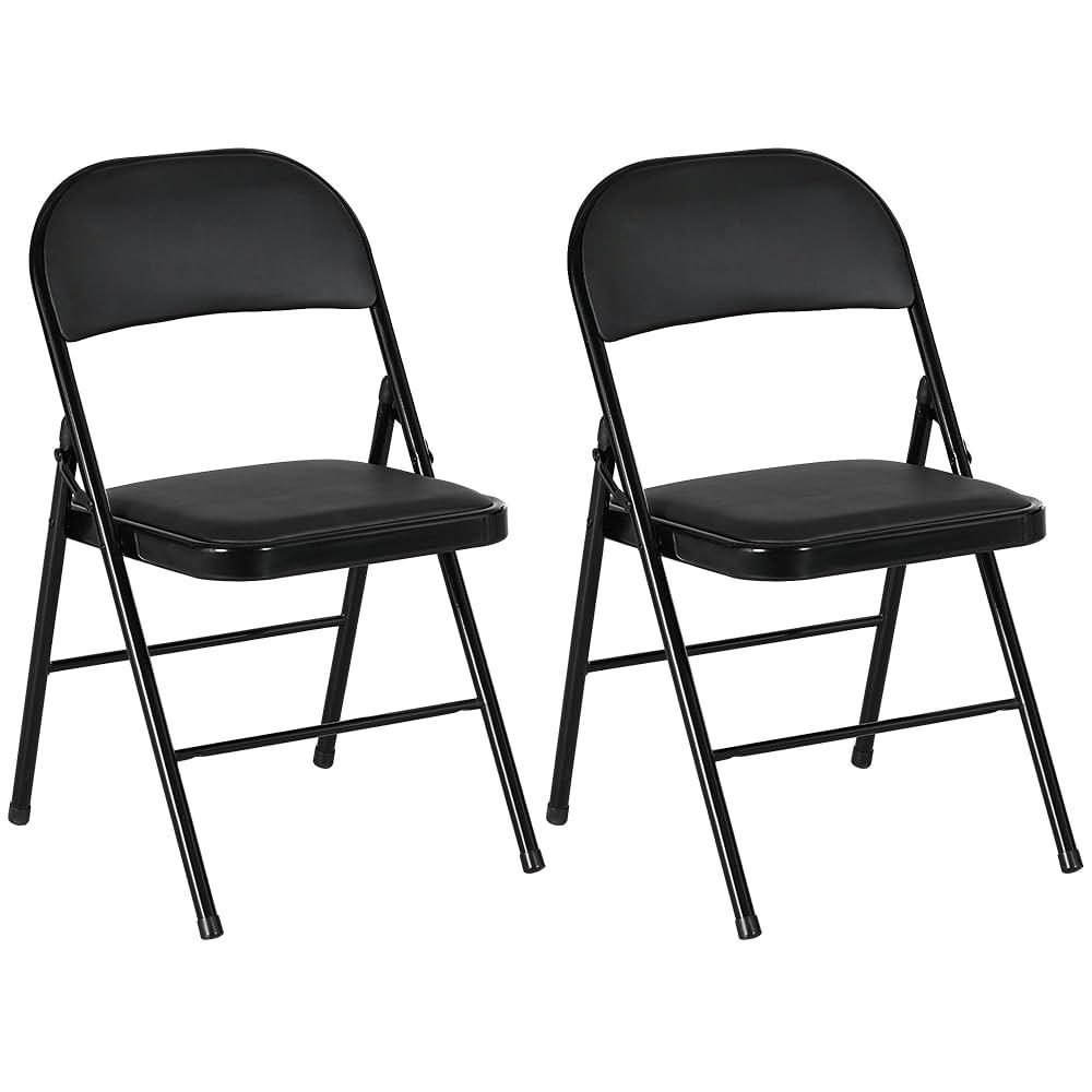 Padded Folding Chairs with Padded Seat