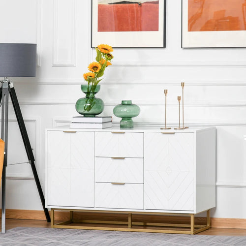 3-Drawer Sideboard, Contemporary Buffet Cabinet Multi Market World Inc.