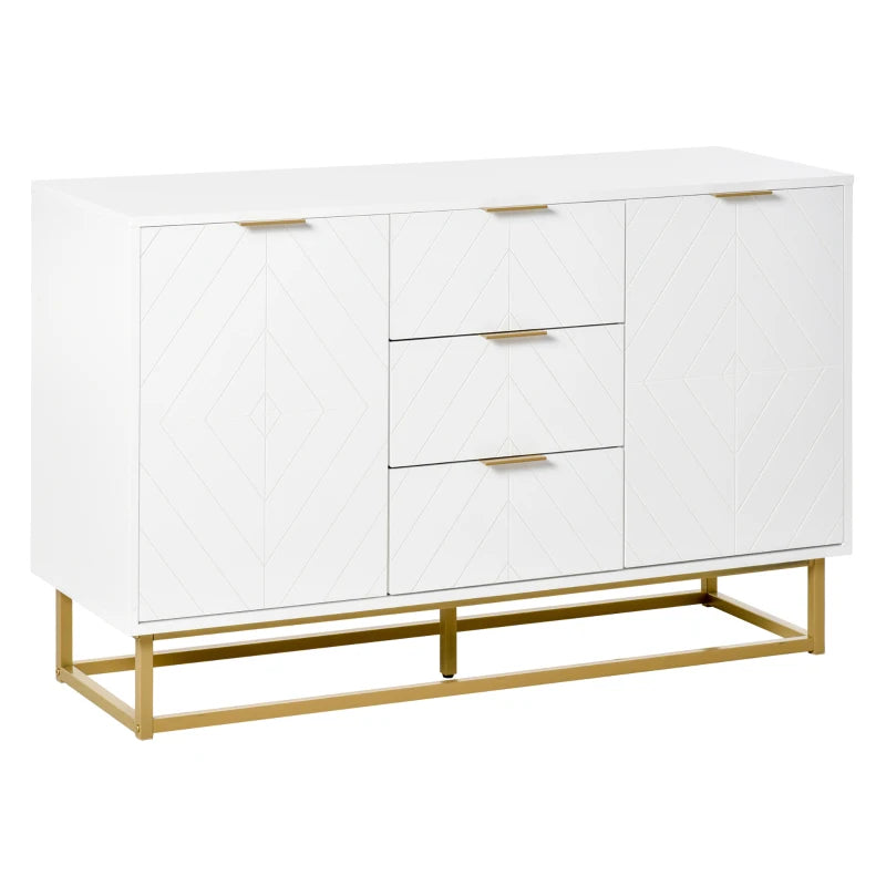 3-Drawer Sideboard, Contemporary Buffet Cabinet Multi Market World Inc.