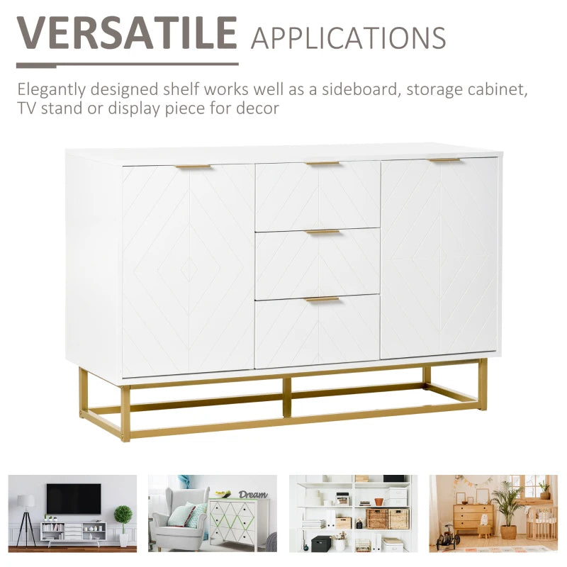 3-Drawer Sideboard, Contemporary Buffet Cabinet Multi Market World Inc.
