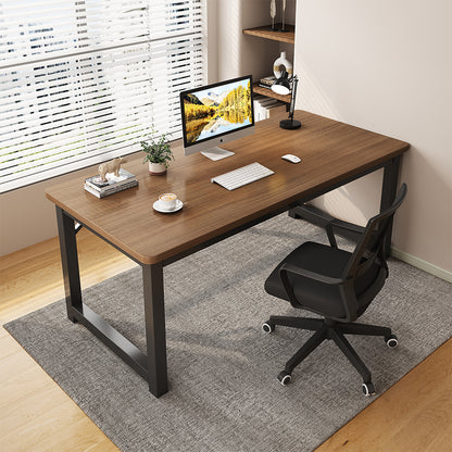 Simple Style Computer Desk Workstation, Stable Home Office Desk Wood Study PC Table with Metal Legs,Sturdy Writing Desk for Work from Home