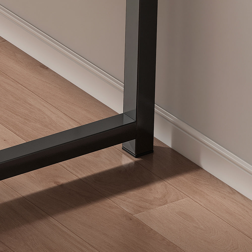 Simple Style Computer Desk Workstation, Stable Home Office Desk Wood Study PC Table with Metal Legs,Sturdy Writing Desk for Work from Home Multi Market World Inc.