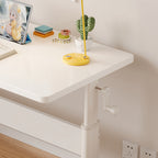 Portable Standing Desk, Ergonomic Handle Lift Table Height Adjustable, Additional Crossbeams, Modern Computer Workstations Multi Market World Inc.