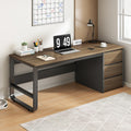 Computer Desk with Grommet Hole and 3 Drawers, Home Office PC/Laptop Gaming Table, Study Workstation, Assembly Required, 1 pcs Multi Market World Inc.