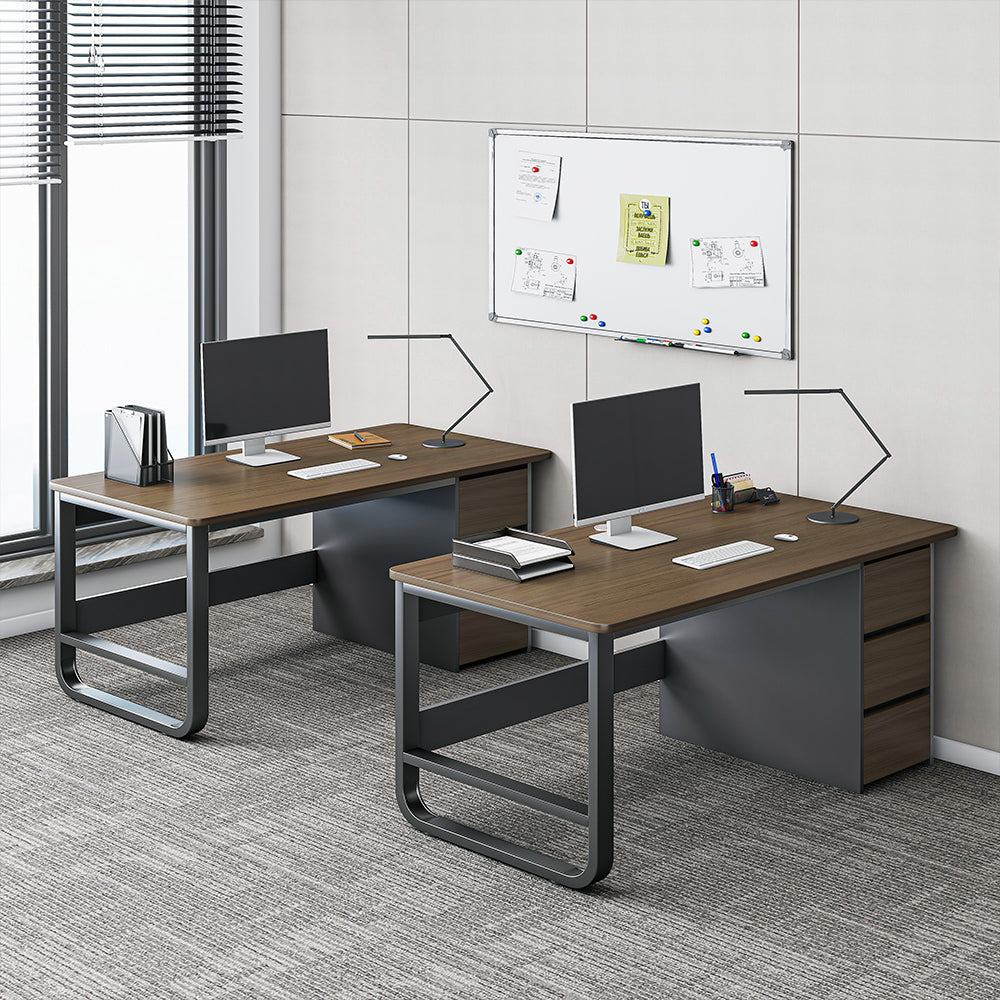 Computer Desk with Grommet Hole and 3 Drawers, Home Office PC/Laptop Gaming Table, Study Workstation, Assembly Required, 1 pcs Multi Market World Inc.