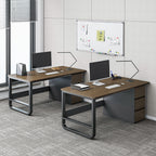 Computer Desk with Grommet Hole and 3 Drawers, Home Office PC/Laptop Gaming Table, Study Workstation, Assembly Required, 1 pcs Multi Market World Inc.
