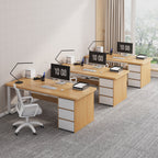 Computer Desk with Grommet Hole and 3 Drawers, Home Office PC/Laptop Gaming Table, Study Workstation, Assembly Required, 1 pcs Multi Market World Inc.