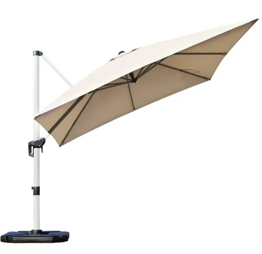 10FT Square Cantilever Patio Umbrella – Beige