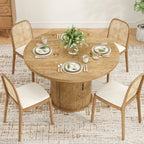 43" Round Dining Table with Pedestal Storage Base Multi Market World Inc.