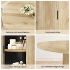 43" Round Dining Table with Pedestal Storage Base Multi Market World Inc.