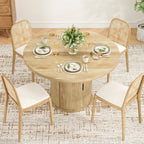 43" Round Dining Table with Pedestal Storage Base Multi Market World Inc.
