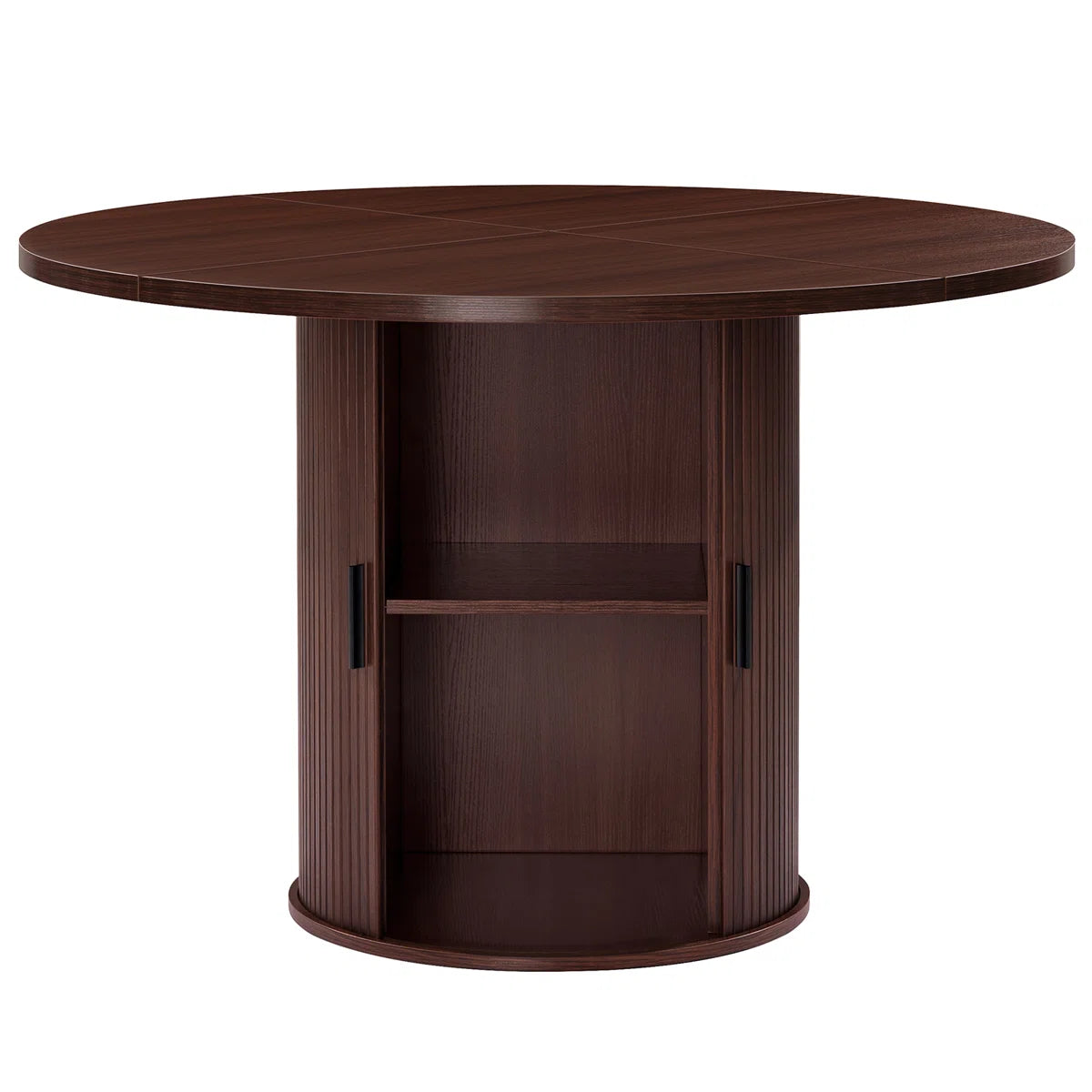 43" Round Dining Table with Pedestal Storage Base Multi Market World Inc.