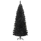 6FT Pencil Christmas Tree, Artificial Christmas Tree with Automatic Open for Home Party, Black Multi Market World Inc.