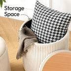 Velvet Ottoman with Storage, Vanity Chair Multi Market World Inc.