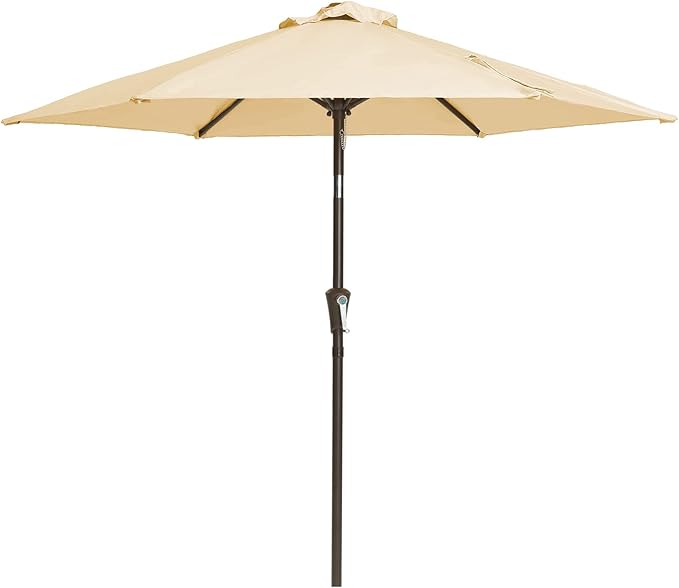 Outdoor Patio Umbrella, 7.5 FT, Dual-Vented Canopy with Crank and Tilt Function Pool, Deck, and Backyard