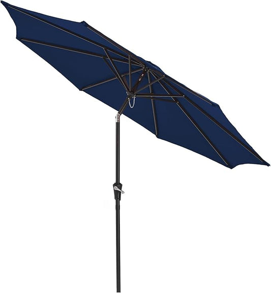 Outdoor Patio Umbrella, 9 FT, Dual-Vented Canopy with Crank and Tilt Function Pool, Deck, and Backyard