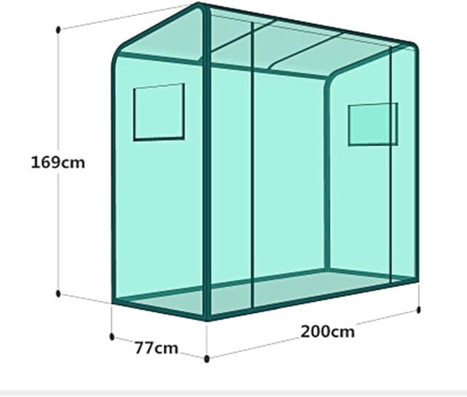 2.5 x 6.56 ft Portable Indoor Outdoor Greenhouse with PE Cover and Zipper Door for Flower and Plant Growth Multi Market World Inc.