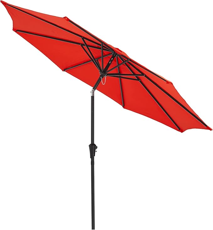 Outdoor Patio Umbrella, 9 FT, Dual-Vented Canopy with Crank and Tilt Function Pool, Deck, and Backyard Multi Market World Inc.